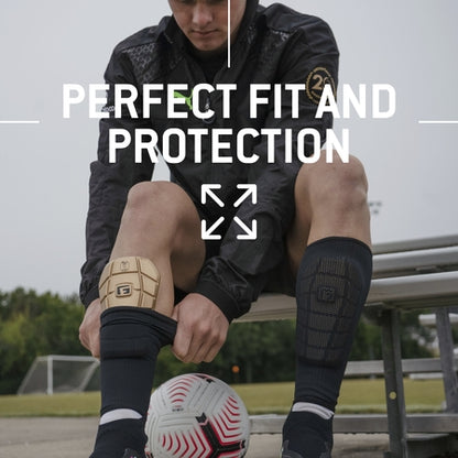G-Form Pro-S Blade Soccer Shin Guards - Adult Shin Guards - Shin Guards for Protection - 24K Gold, XS