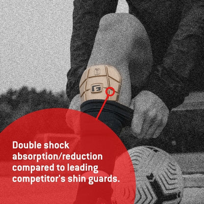 G-Form Pro-S Blade Soccer Shin Guards - Adult Shin Guards - Shin Guards for Protection - 24K Gold, Medium