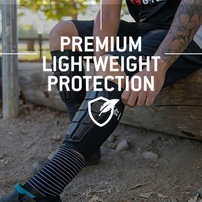 G-Form Pro-X3 Shin Guards - Mountain Bike Shin Guards for Men and Women - Black, Adult L/XL