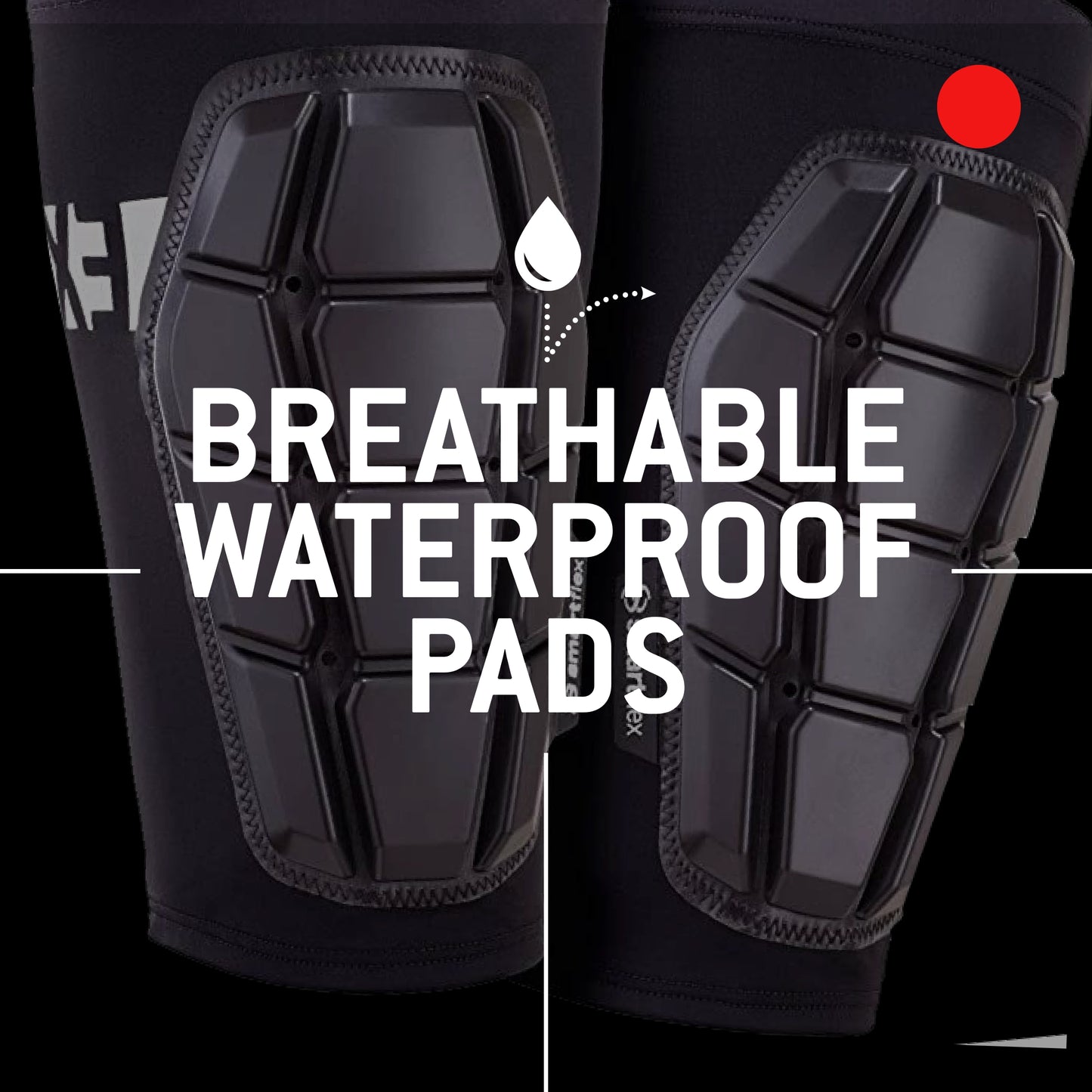 G-Form Pro-X3 Shin Guards - Mountain Bike Shin Guards for Men and Women - Black, Adult L/XL