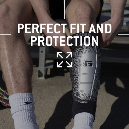 G-Form Pro-S Elite 2 Soccer Shin Guards - Football and Shin Guard Sleeves - Black/Silver, Adult Large