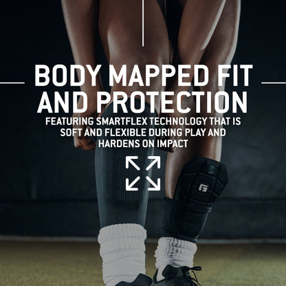 G-Form Pro-S Blade Soccer Shin Guards - Adult Shin Guards - Shin Guards for Protection - Fabric Black, Adult Small