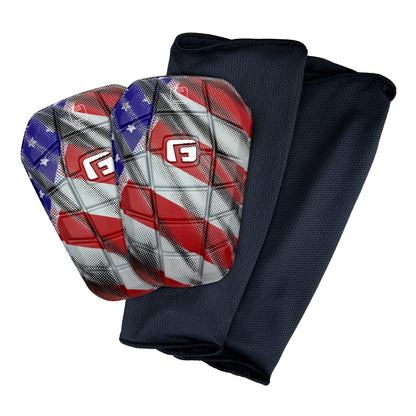 G-Form Pro-S Blade Soccer Shin Guards - Adult Shin Guards - Shin Guards for Protection - World Cup - USA, Large