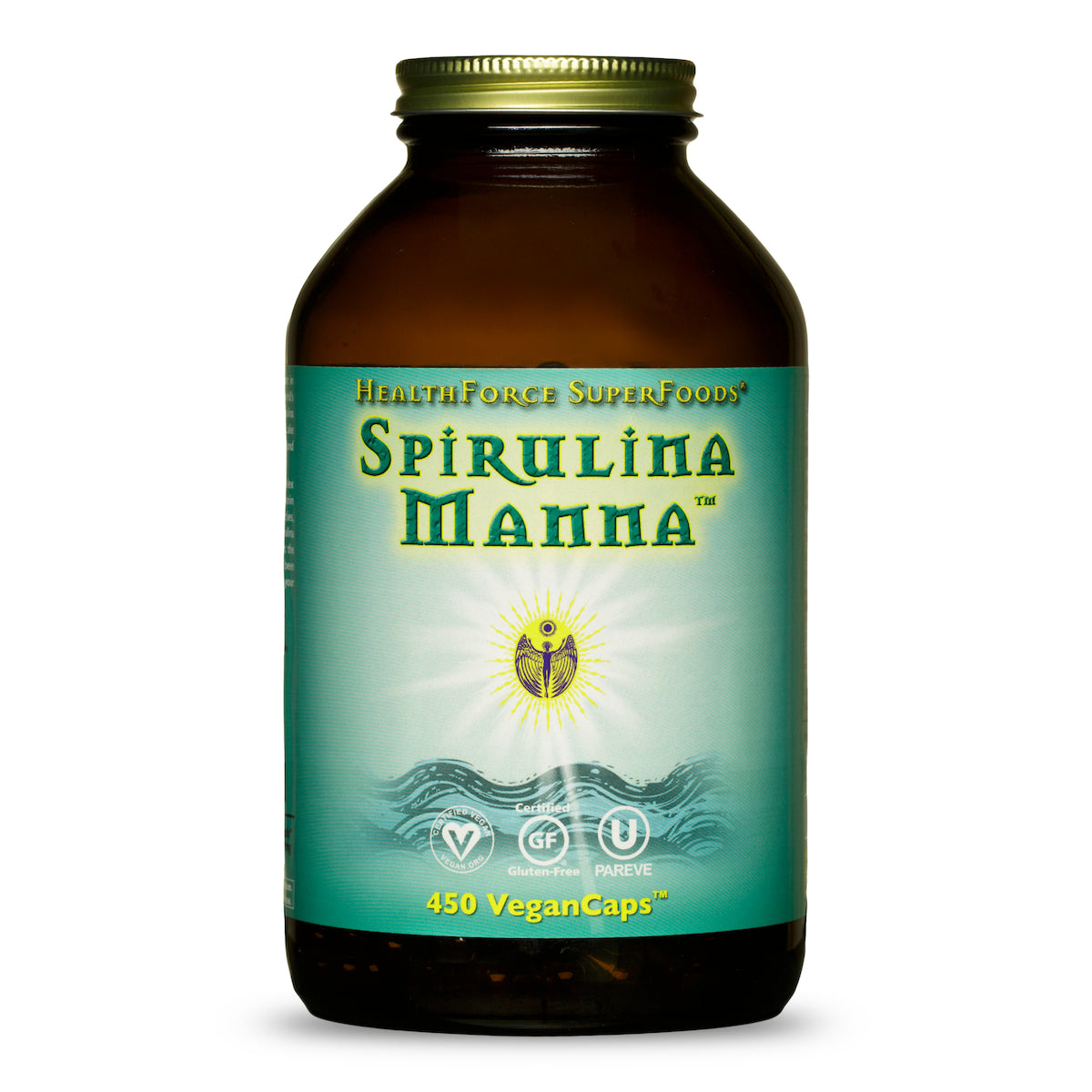 HealthForce SuperFoods Spirulina Manna - VeganCaps 450