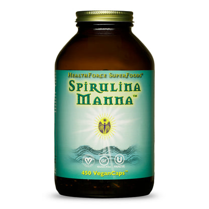HealthForce SuperFoods Spirulina Manna - VeganCaps 450