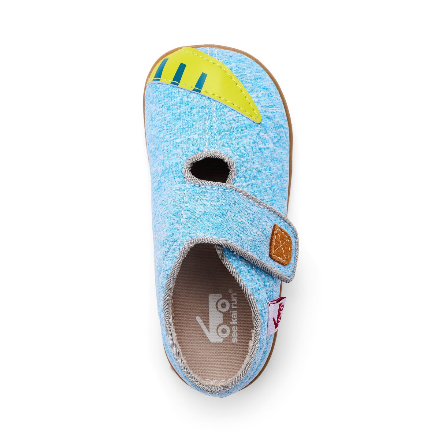 See Kai Run - Cruz II Slipper for Toddlers, Blue Jersey Dino, 5