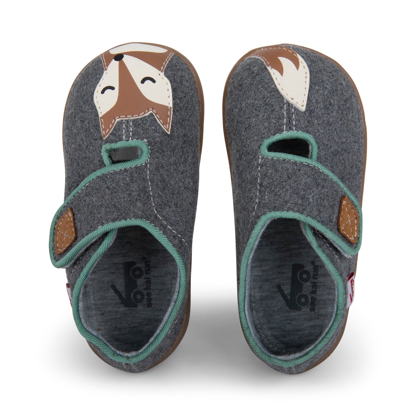 See Kai Run, Cruz II Slippers for Kids, Gray Fox, 9