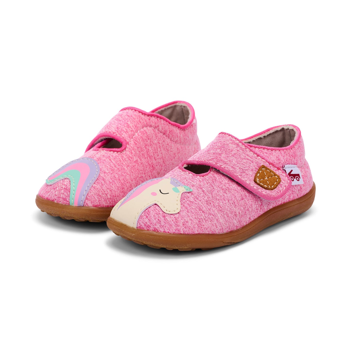 See Kai Run - Cruz II Slipper for Toddlers, Pink Jersey Unicorn, 6