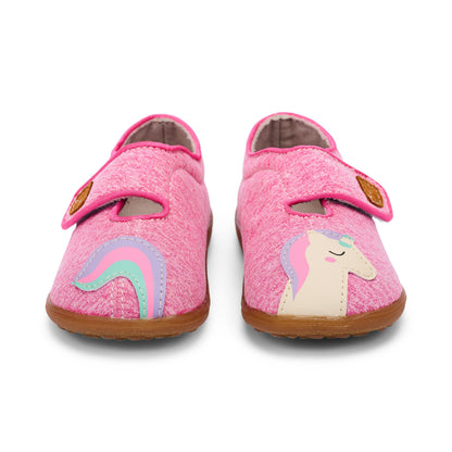 See Kai Run - Cruz II Slipper for Toddlers, Pink Jersey Unicorn, 6