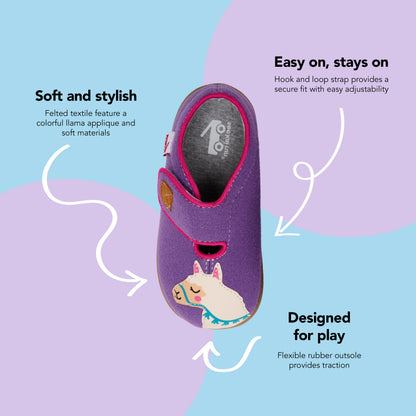 See Kai Run - Cruz II Slipper for Little Kids, Purple Llama, Toddler 5