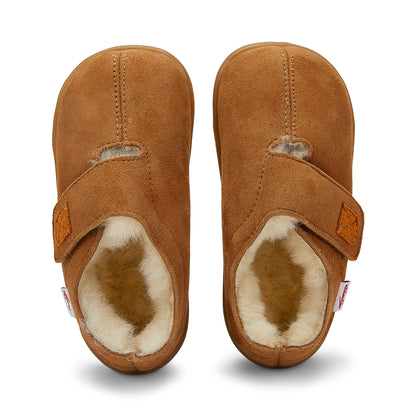 See Kai Run, Colby Slippers for Kids, Brown Shearling, 6