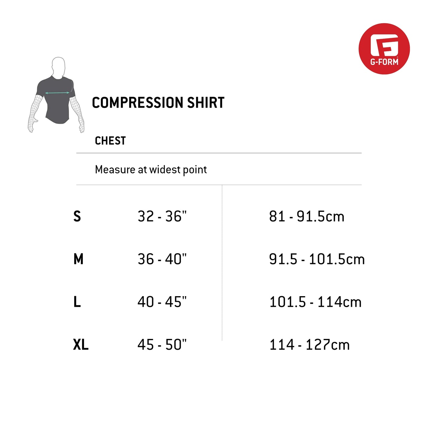 G-Form Pro-X Padded Compression Shirt, Black Logo, Adult X-Large