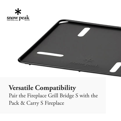 Snow Peak Fireplace Base Plate - Heat Protection - Stable & Lightweight - Steel - 4.2 lbs - Large