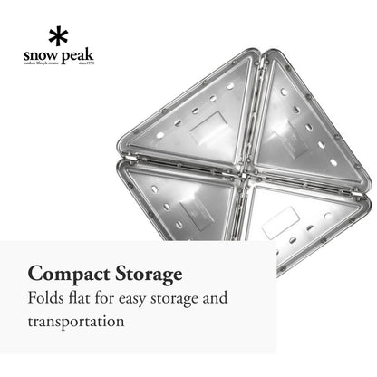 Snow Peak Pack & Carry (S) Fireplace - Made of Durable Stainless Steel - 10.6 x 10.6 x 8.25 in