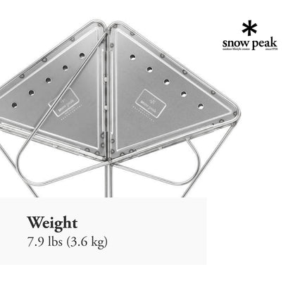 Snow Peak Pack & Carry (S) Fireplace - Made of Durable Stainless Steel - 10.6 x 10.6 x 8.25 in
