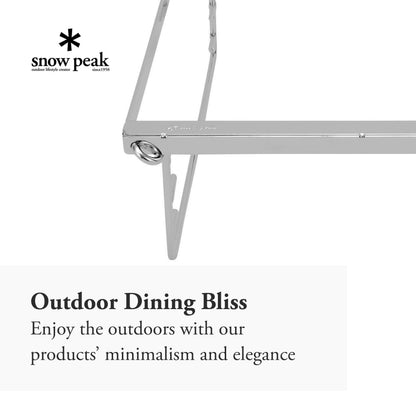 Snow Peak Fireplace Grill Bridge - Durable Camping & Grilling - Stainless Steel - 2.4 lbs - Medium