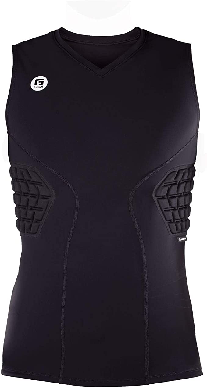 G-Form Men's Team Baselayer Tank - Workout Tanks for Men in Impact Sports - Black, Adult Large
