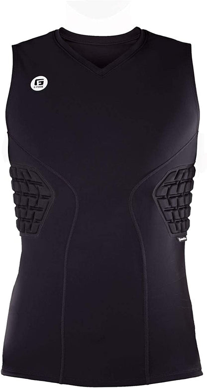 G-Form Men's Team Baselayer Tank - Workout Tanks for Men in Impact Sports - Black, Adult Large