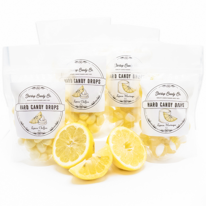 Startup Candy - Lemon Lovers - Old Fashioned Hard Candy Drops - 2 Flavor Variety Pack - Lemon Meringue & Lemon Chiffon