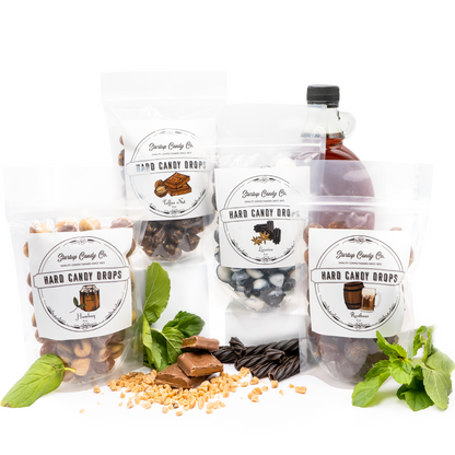 Startup Candy - Old Timey - Old Fashioned Hard Candy Drops - 4 Flavor Variety Pack - Licorice, Root Beer, Humbug, & Toffee Nut