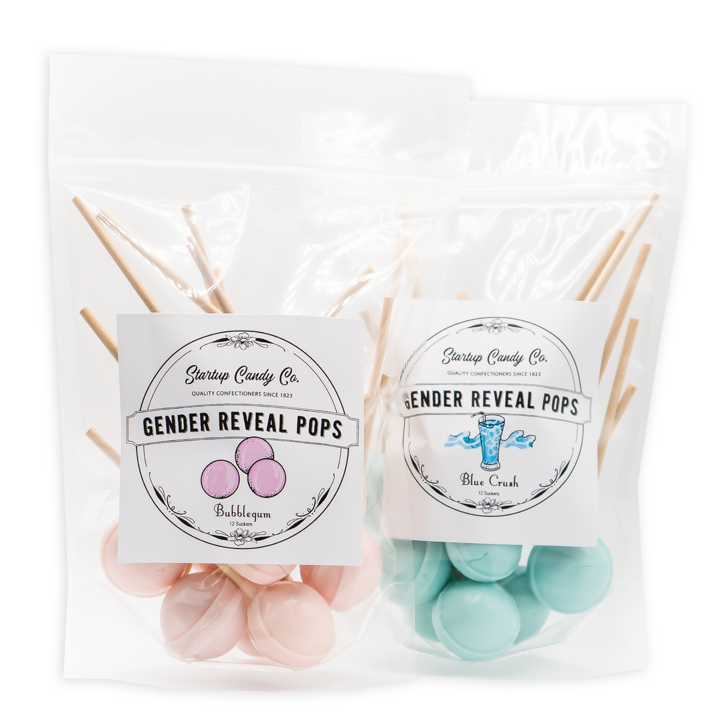 Chameleon Colors Gender Reveal Fire Extinguisher Color Blasters, 1 Pink Blaster, 1 Blue Blaster
