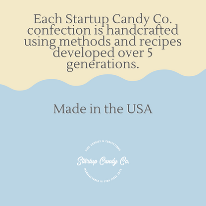 Startup Candy - XOXO - Old Fashioned Jumbo Lollipops with Wooden Sticks - 6 Flavor Variety Pack - Bubblegum, Lemon Chiffon, Minty Mallow, Blue Crush, Berry Sherbet, & Marshmallow