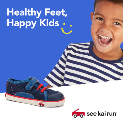 See Kai Run, Stevie II Sneakers for Kids, Red/Blue, 6 M Toddler