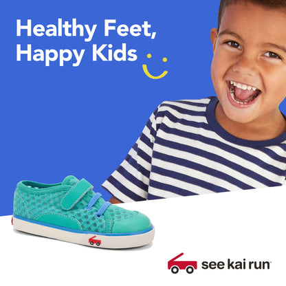 See Kai Run, Stevie II Sneakers for Kids, Red/Blue, 9.5 M Toddler
