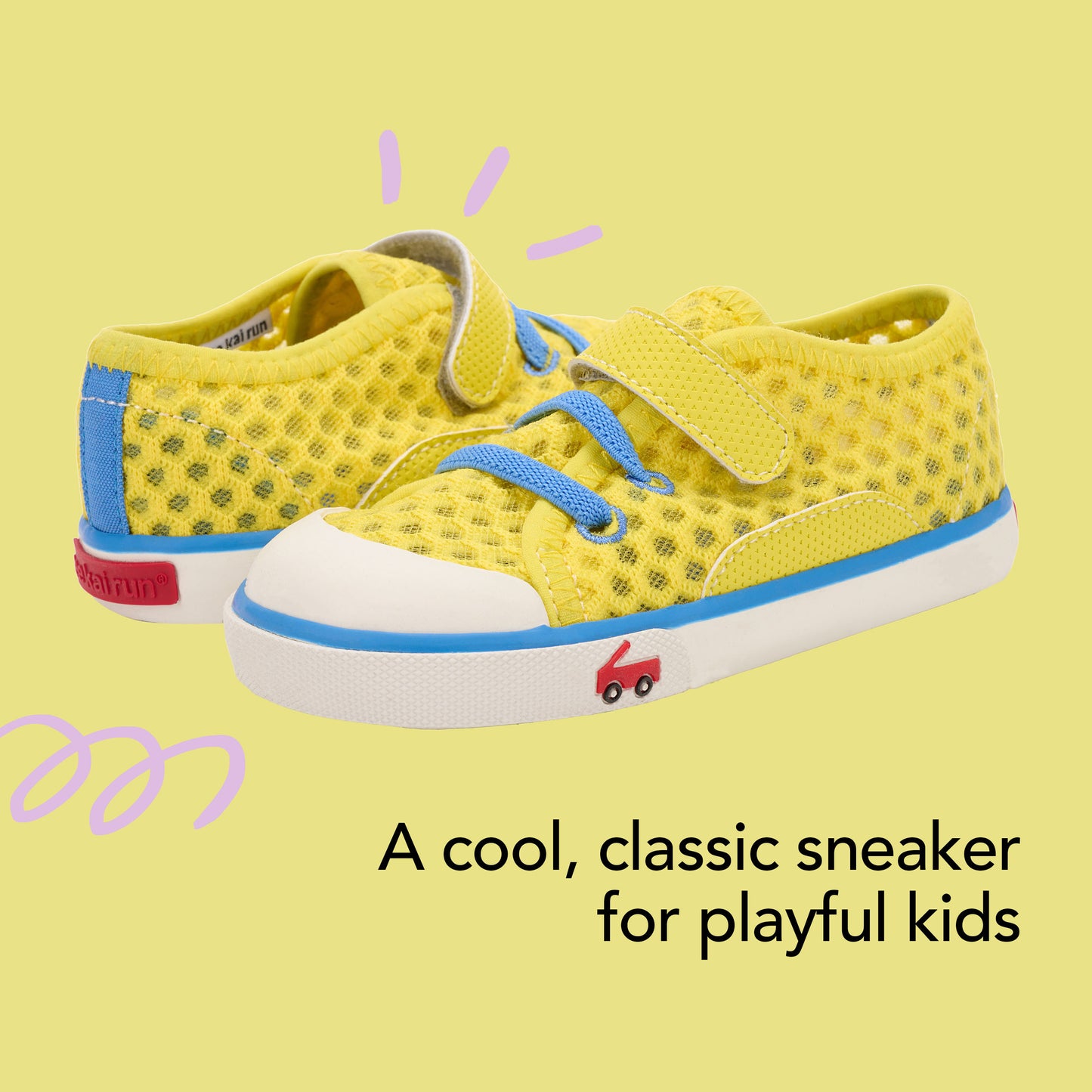 See Kai Run - Saylor Water-Friendly Sneaker for Little Kids, Yellow, Toddler 9