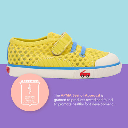 See Kai Run - Saylor Water-Friendly Sneaker for Little Kids, Yellow, Toddler 9