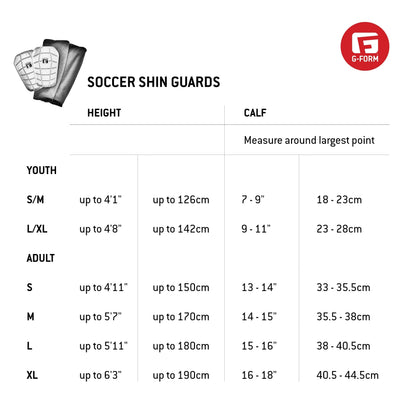 G-Form Youth Pro-S Vento Soccer Shin Guard - Black, Youth L/XL