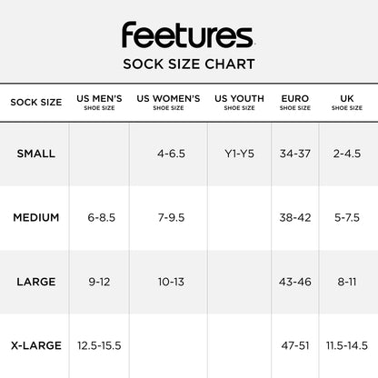 Feetures Elite Ultra Light Mini Crew- Trail Running Socks for Women & Men, Targeted Compression, Moisture Wicking- Large, Black
