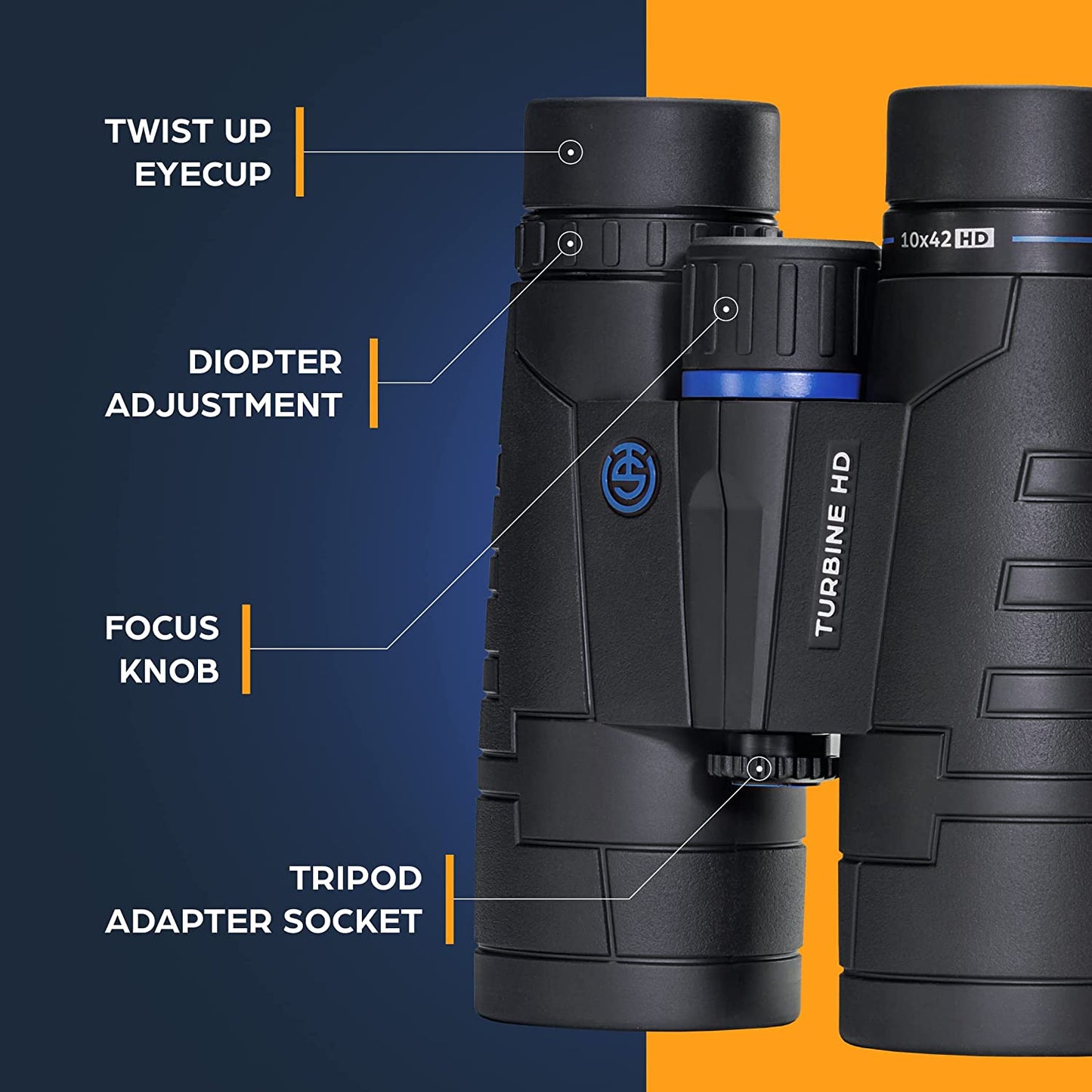 TSO Turbine 10x42 Roof Binocular