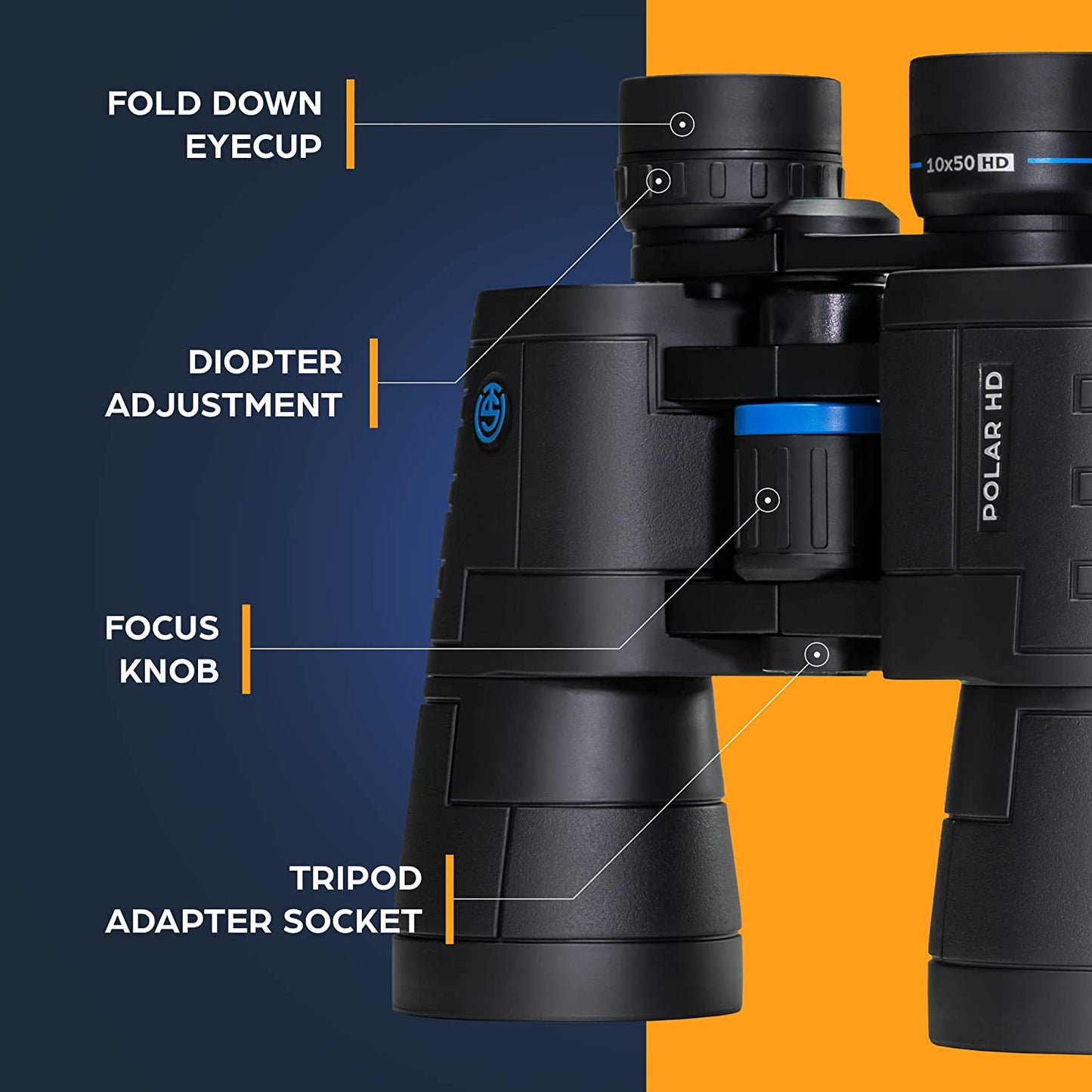 TSO Polar 10x50 Porro Binocular