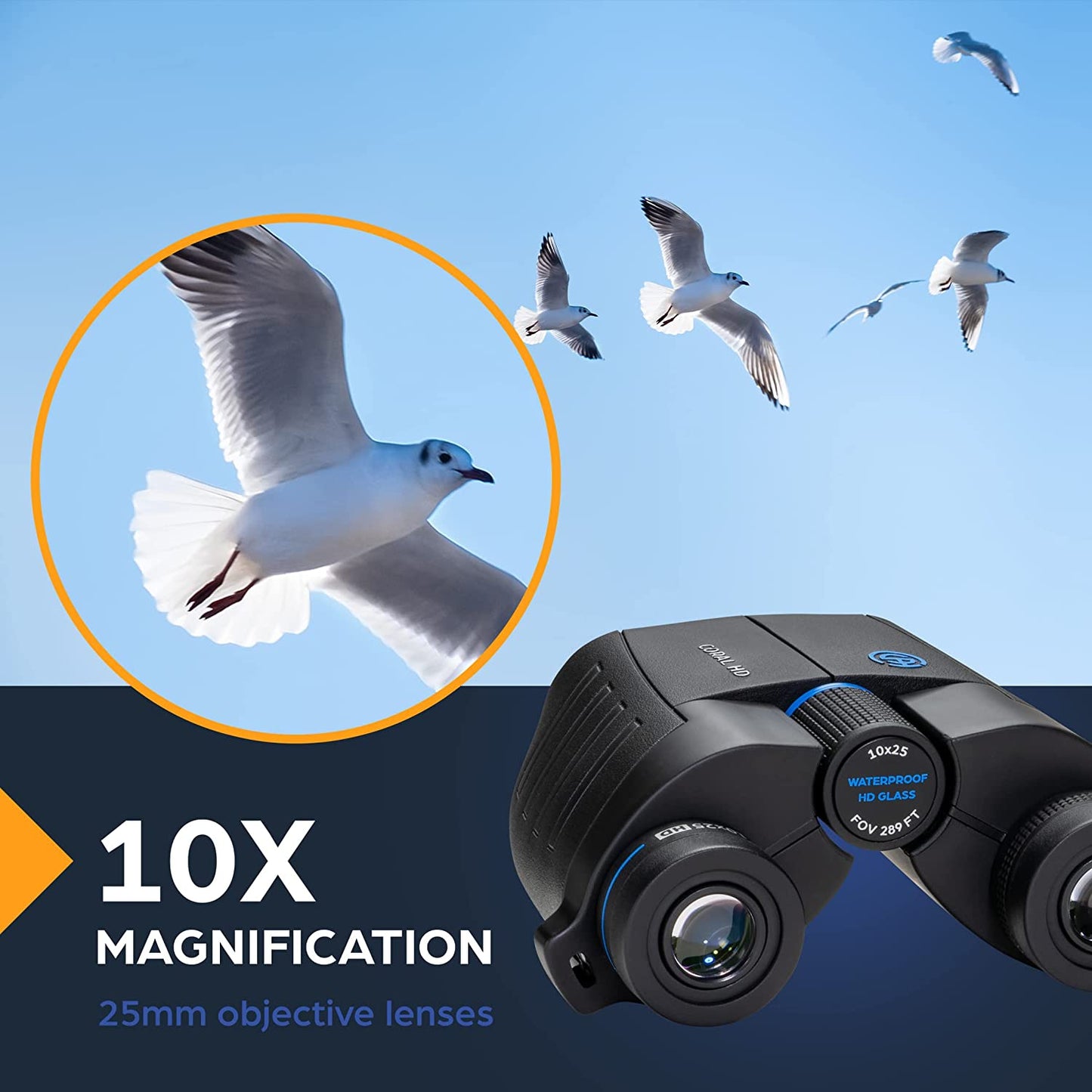 TSO Coral 10x25 Porro Binocular