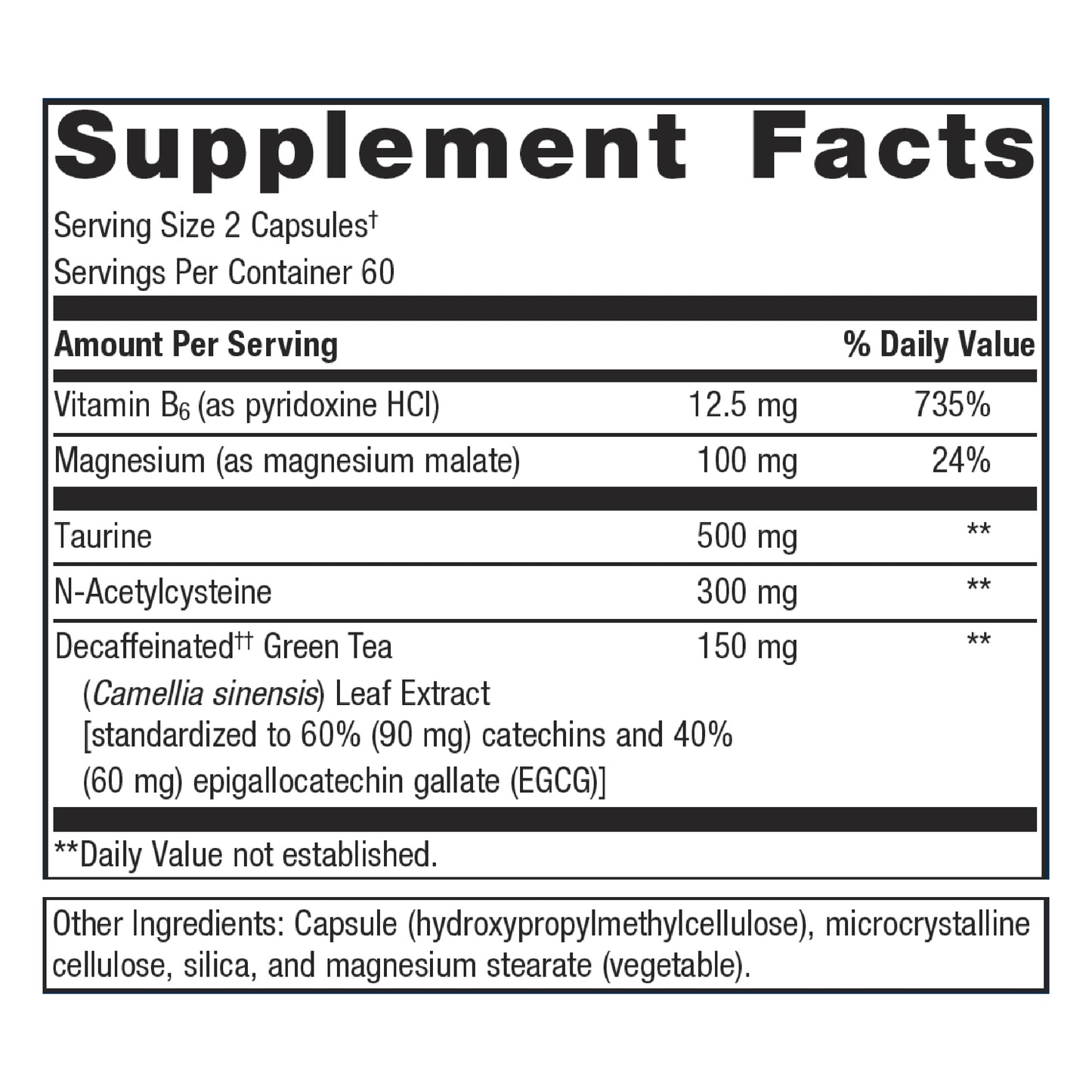 Metagenics Trancor, Glutamate & GABA Balance Supplement with NAC and Taurine to Help Promote Calmness - 120 Capsules, 60 Servings