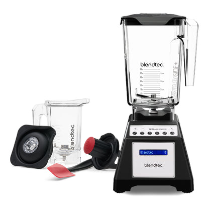 Blendtec Total Classic Original Blender - WildSide + Jar and Twister Jar BUNDLE - Professional-Grade Power - 6 Pre-programmed Cycles - 10-speeds - Black