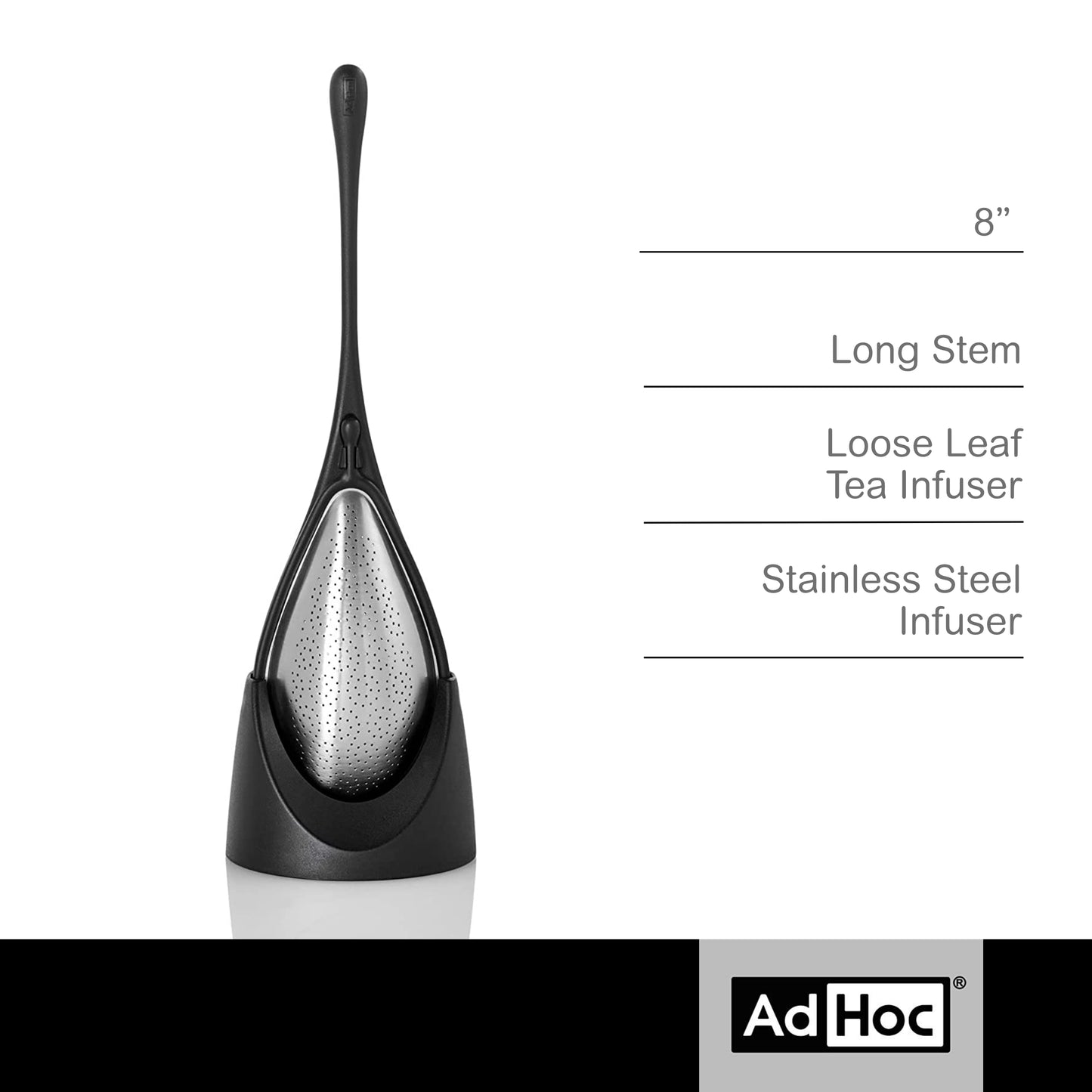 AdHoc Teadrop Large Loose Leaf Tea Infuser, 8"