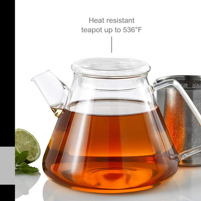 AdHoc 50 oz. ORIENT+ Teapot, Borosilicate Glass