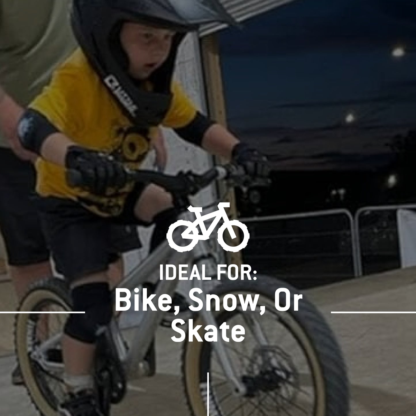 G-Form Lil' G Toddler Knee & Elbow Guard Set - Kids Athletic Safety Gear for Knee & Elbow Protection - Protective Bike & Skate Sports Accessories - Black, S/M