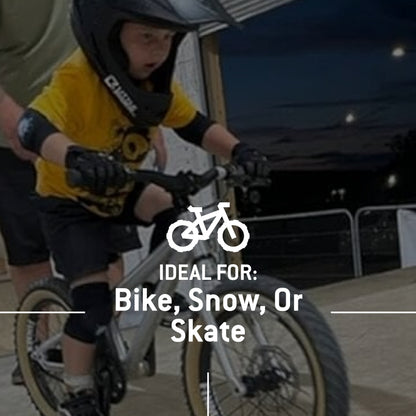 G-Form Lil' G Toddler Knee & Elbow Guard Set - Kids Athletic Safety Gear for Knee & Elbow Protection - Protective Bike & Skate Sports Accessories - Black, S/M