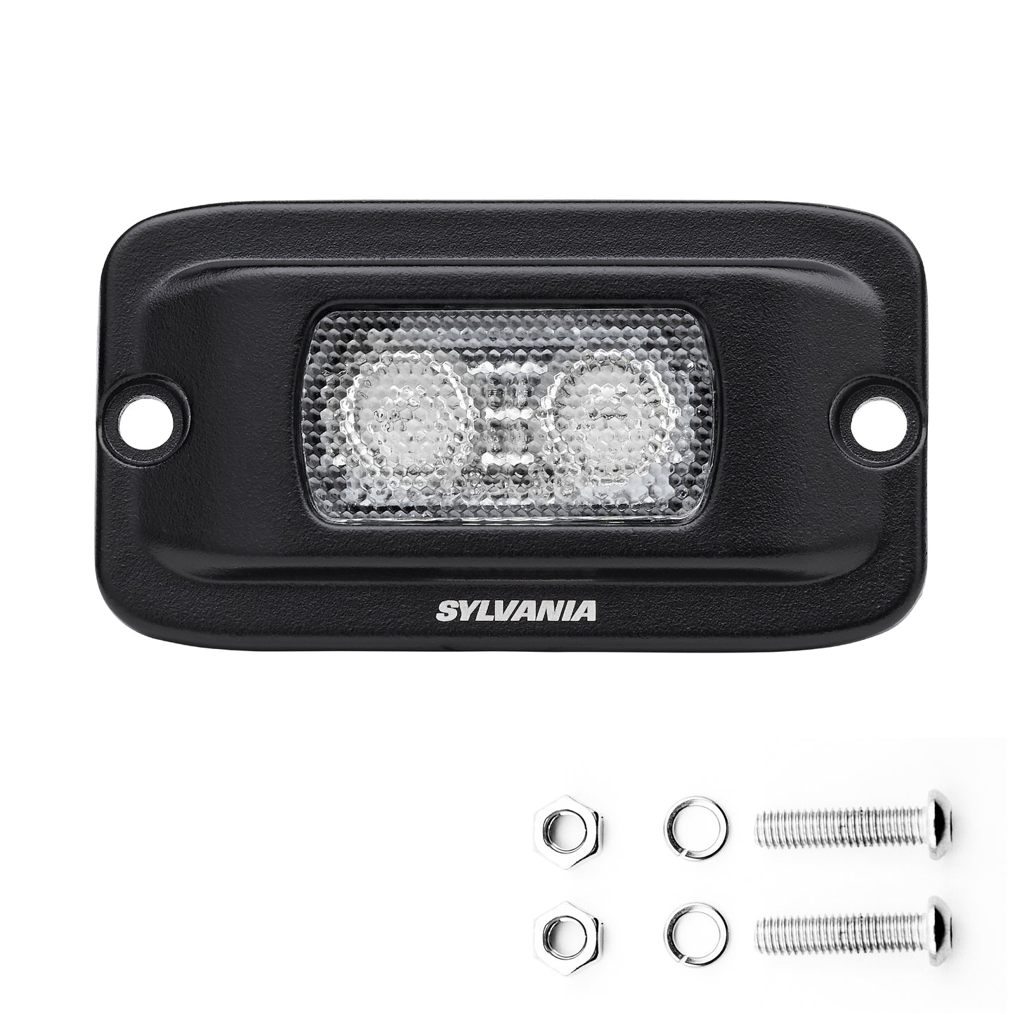 SYLVANIA - Flush Mount 4 Inch LED Light Pod - Lifetime Limited Warranty - Wide Flood Light 900 Raw Lumens, Best Quality Off Road Driving Work Light, Truck, Car, Boat, ATV, UTV, SUV (1 PC)