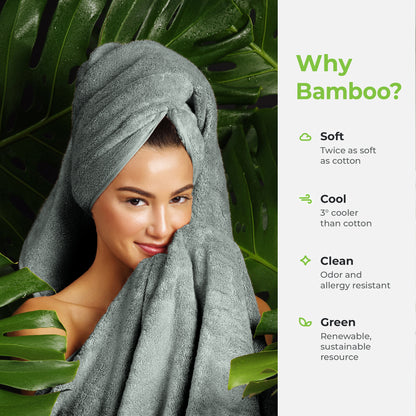 Cariloha Organic Bamboo and Turkish Cotton Washcloths - Highly Absorbent and Odor-Resistant - 600 GSM - 13" x 13" - Set of 3 - Ocean Mist