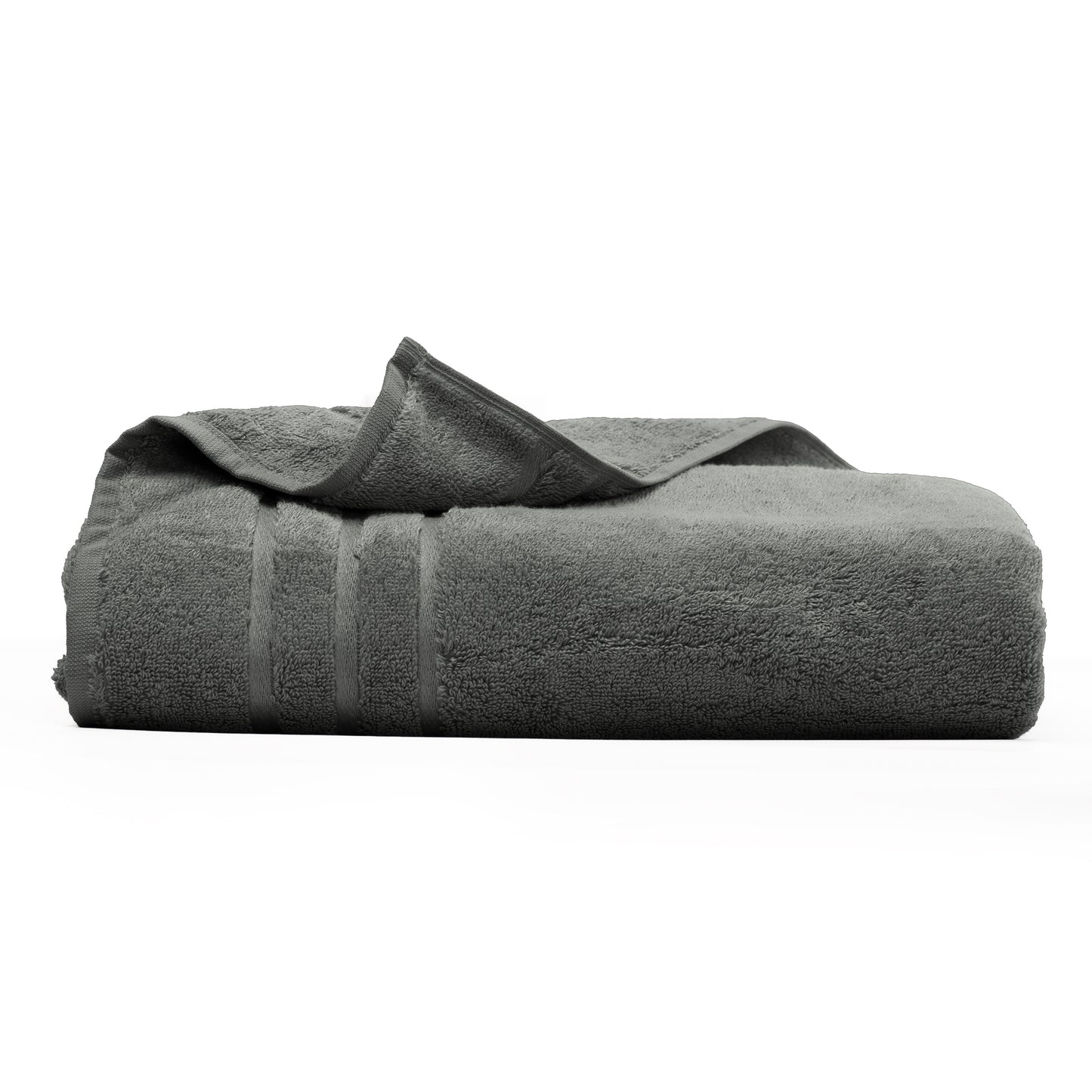 Cariloha Organic Bamboo-Viscose and Turkish Cotton Bath Towel - Luxuriously Soft and Odor-Resistant - 600 GSM - 30" x 56" - Onyx