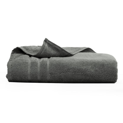 Cariloha Organic Bamboo-Viscose and Turkish Cotton Bath Towel - Luxuriously Soft and Odor-Resistant - 600 GSM - 30" x 56" - Onyx