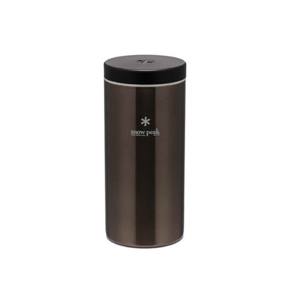 Snow Peak Kanpai Bottle - Sturdy Insulated Bottle for Coffee & Tea - Stainless Steel - 13.2 fl oz - Dark Silver