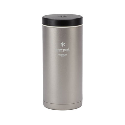 Snow Peak Kanpai Bottle - Sturdy Insulated Bottle for Coffee & Tea - Titanium - 1.3 fl oz