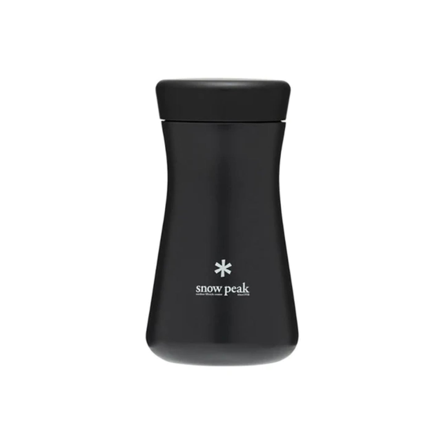Snow Peak Tsuzumi Bottle - Compact, Durable, Insulated Bottle - Stainless Steel - 350 ml - Black