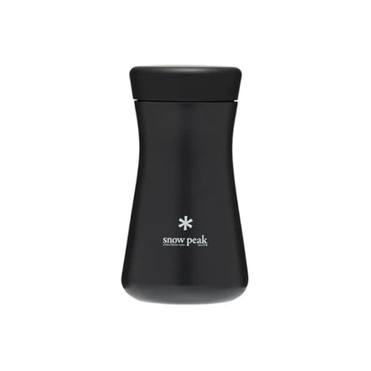 Snow Peak Tsuzumi Bottle - Compact, Durable, Insulated Bottle - Stainless Steel - 350 ml - Black