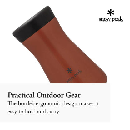 Snow Peak Tsuzumi Bottle - Compact, Durable, Insulated Bottle - Stainless Steel - 350 ml - White
